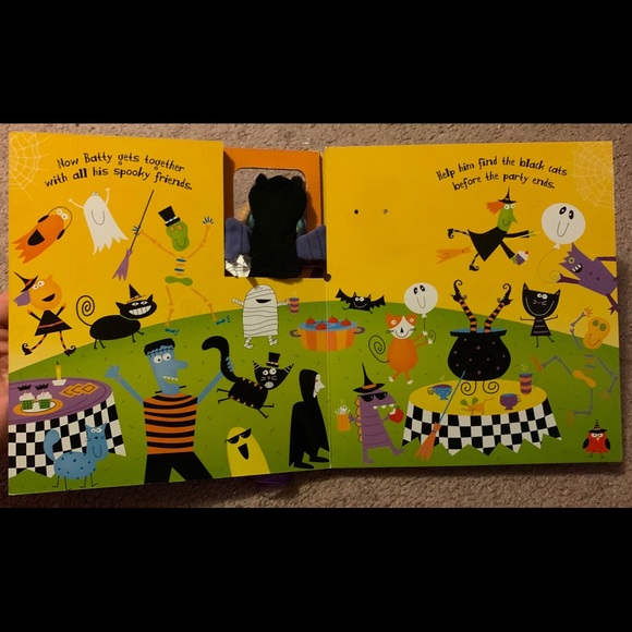 Bat Finger Puppet Magnet Halloween Hardcover Book - Picture 6 of 7